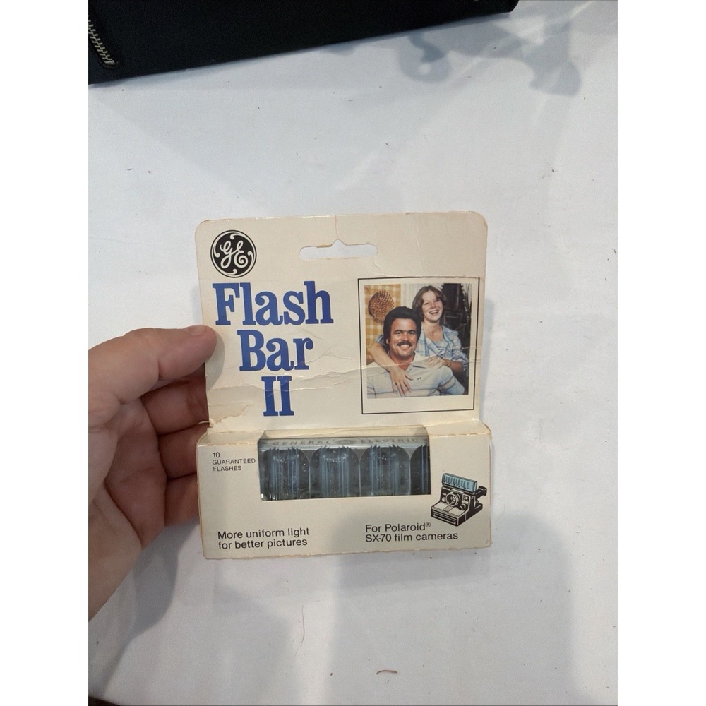 GE Flash Bar II - Camera Flash(es) For Polaroid SX-70 Film, Cameras ; VINTAGE